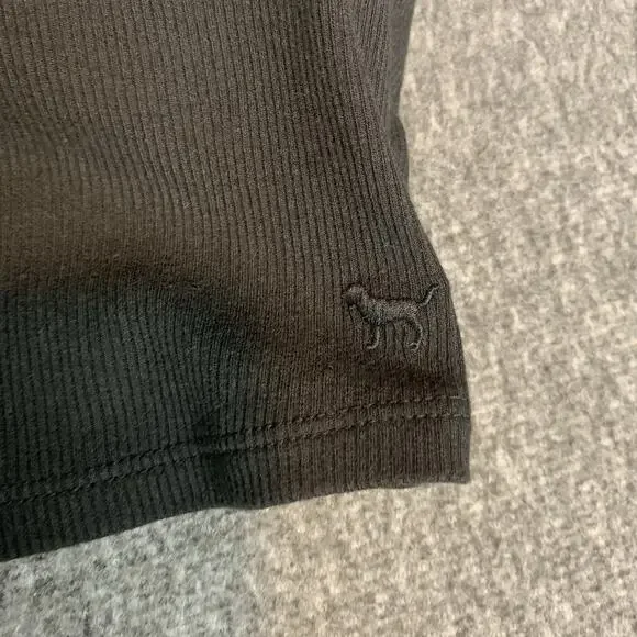 Pink Victoria's Secret Shirt Womens Small Tank Top One Shoulder Crop Shelf Bra S - Picture 4 of 9